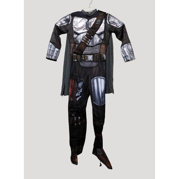 Star Wars Mandalorian Kids Costume Size Medium Detachable Cape & Belt Halloween - Picture 6 of 10